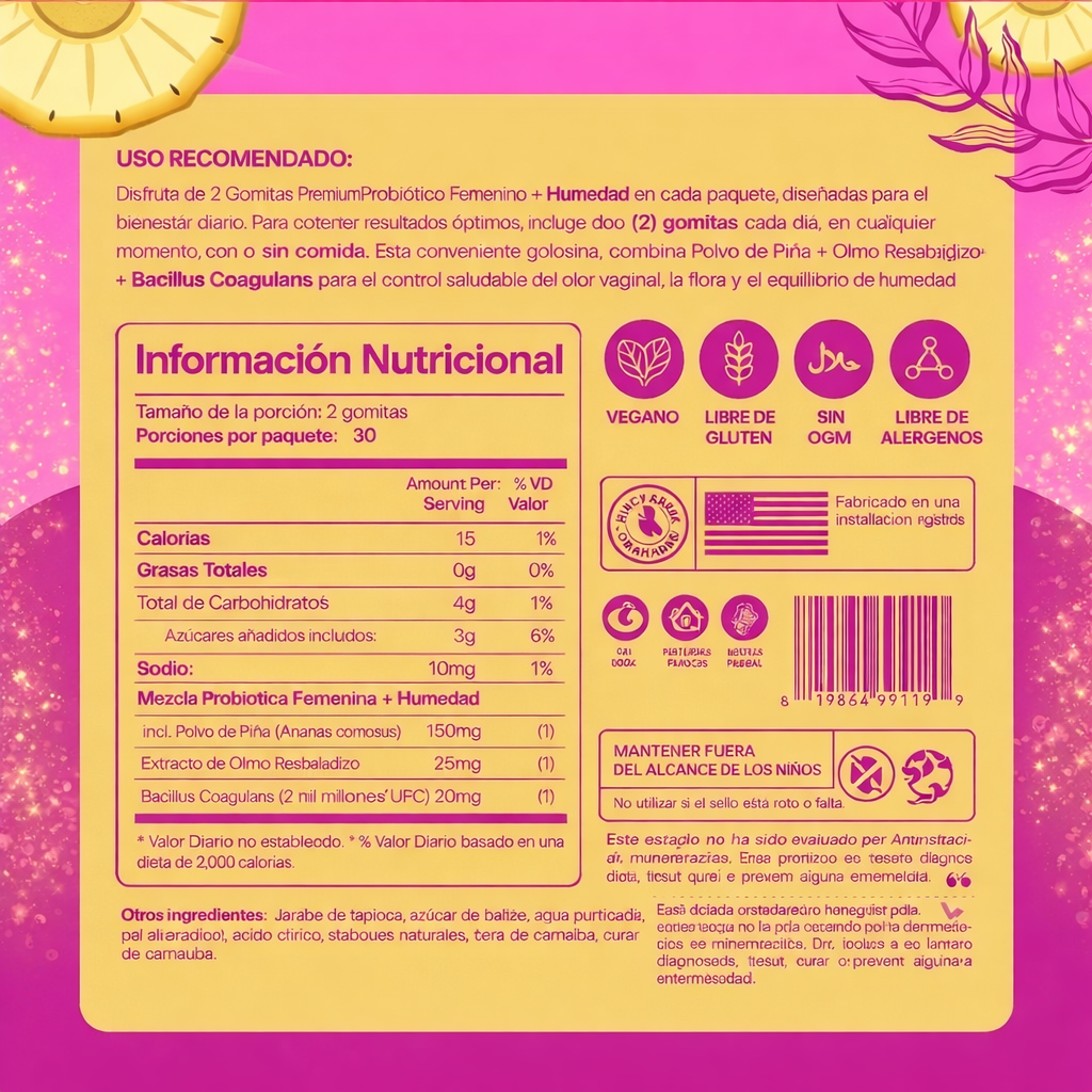 Gominolas Probióticas Cuidado Vaginal